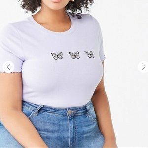 Forever 21 Plus Size Butterfly Graphic Tee